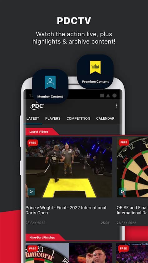 The Official PDC App .